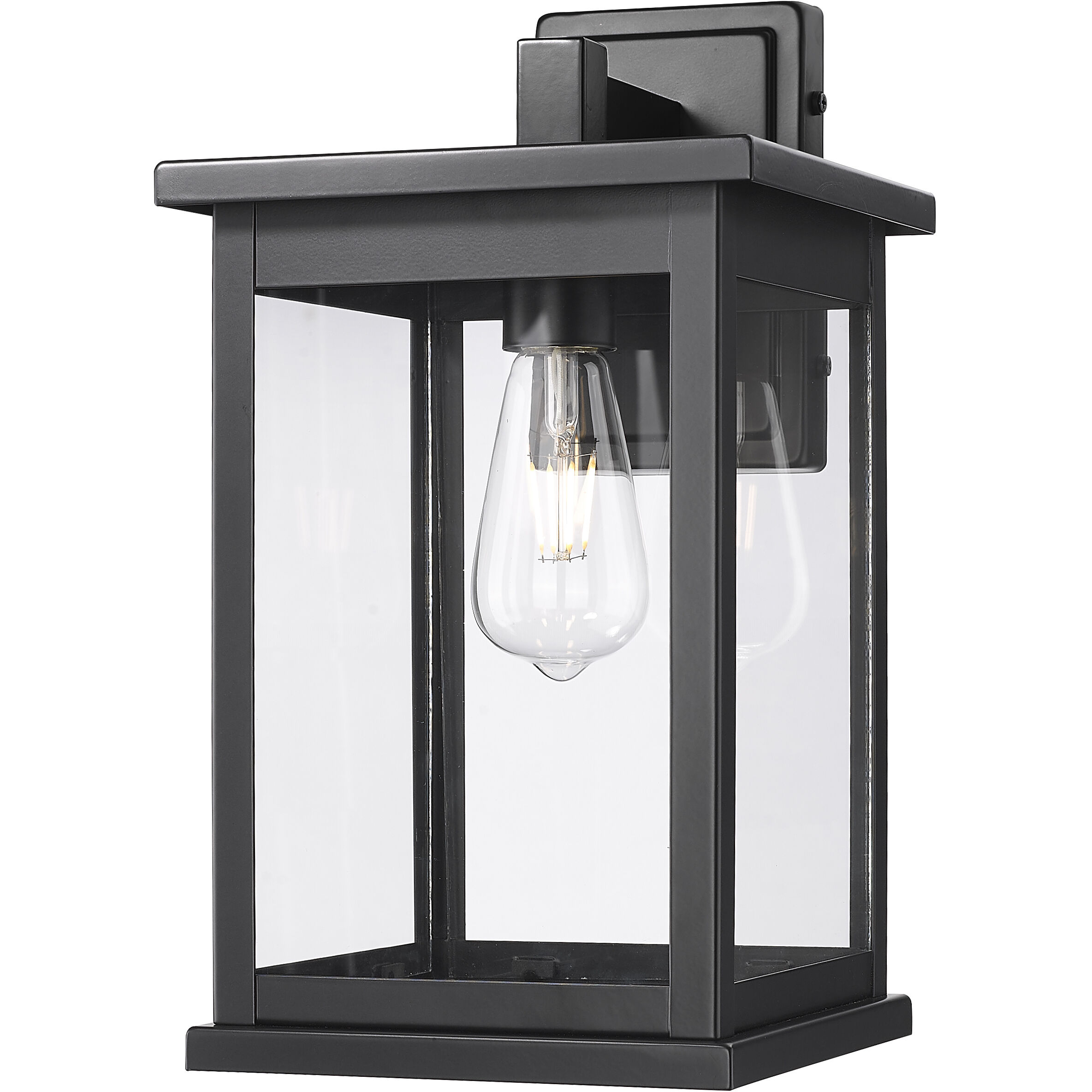 Bowton II 1 Light 15.38 inch Powder Coated Black Outdoor Wall Sconce